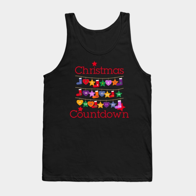 Christmas Seasons - Pretty Countdown Calendar 1 Tank Top by EDDArt